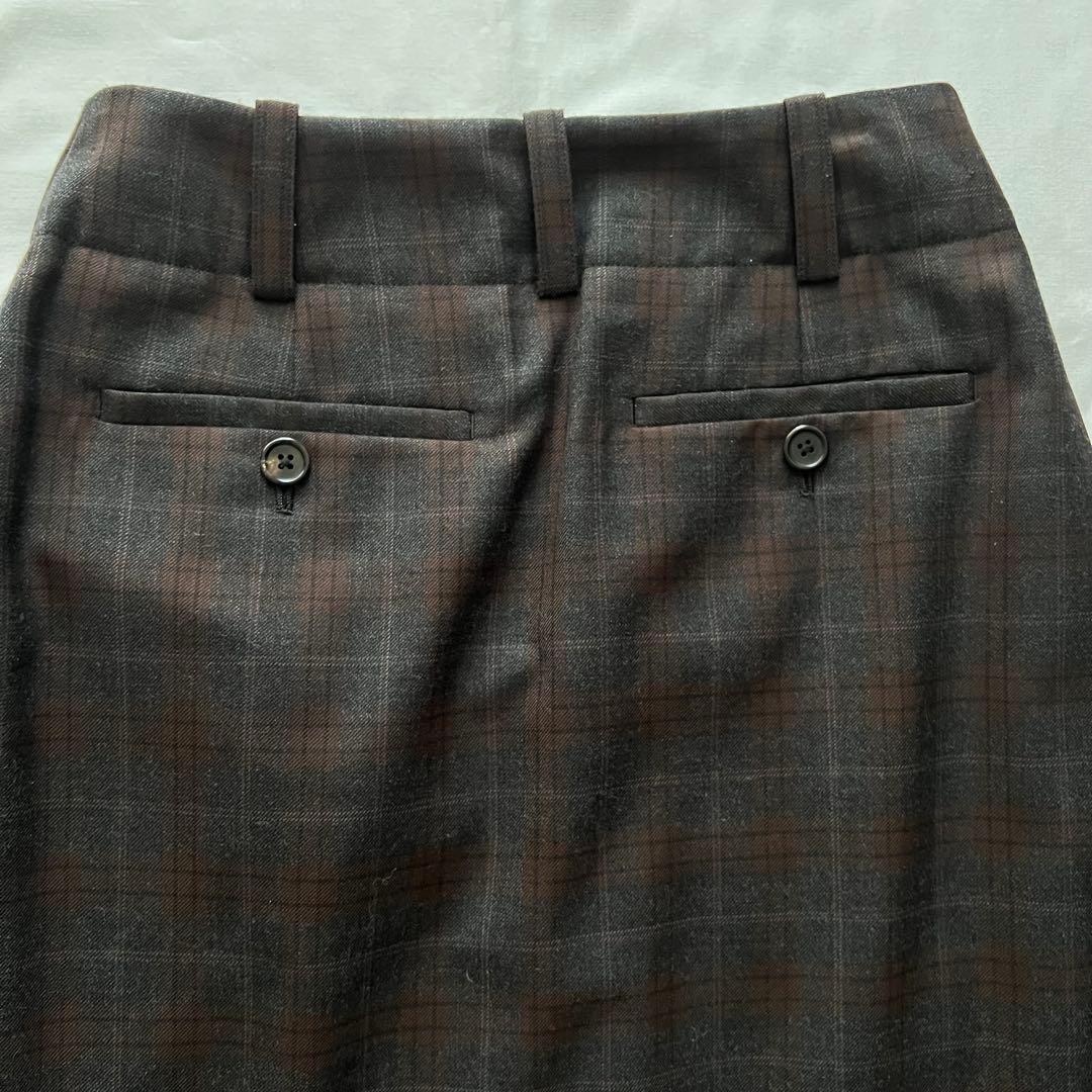 MARGARET HOWELL PLAID WOOL チェックスカート I