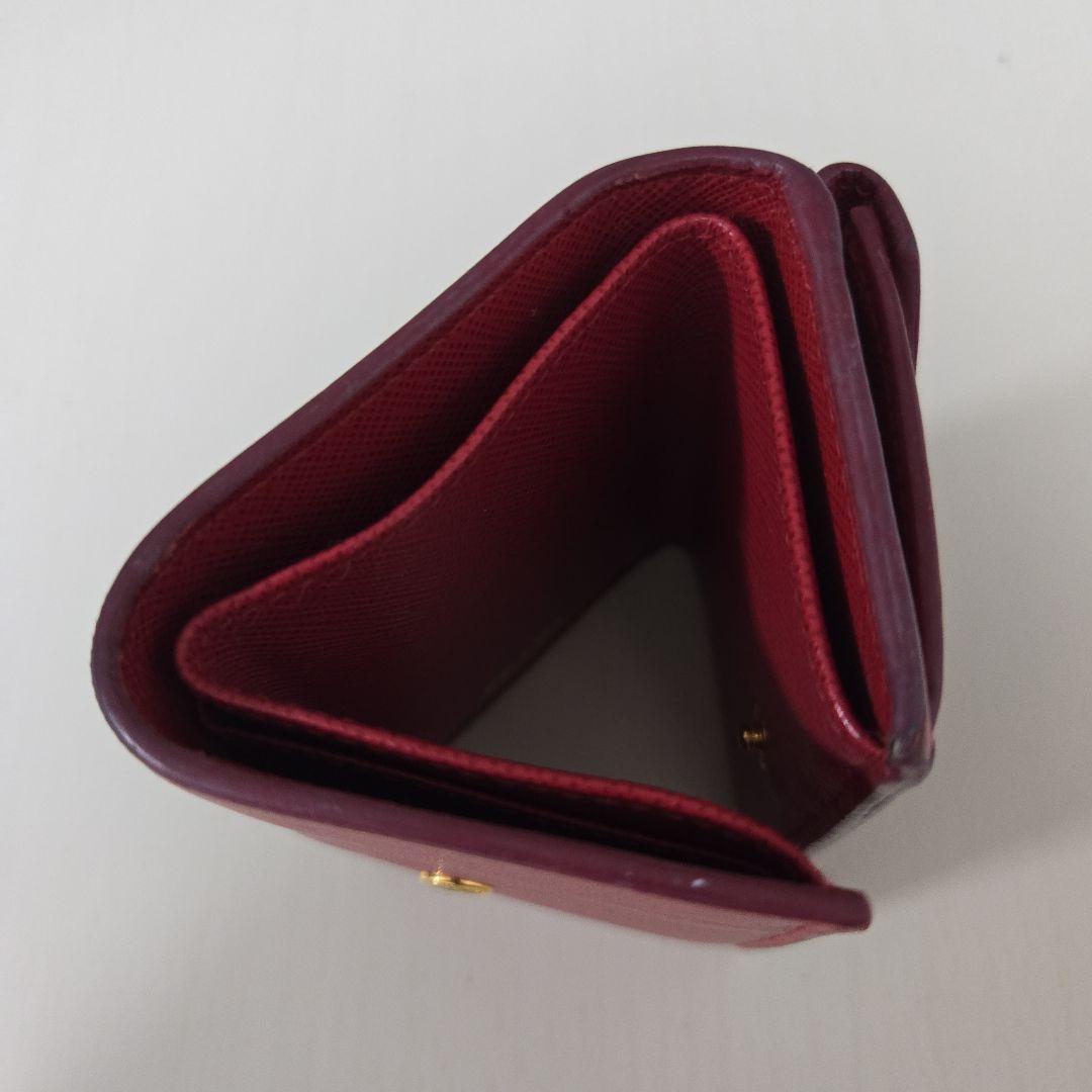 PRADA 三つ折り財布 レッド