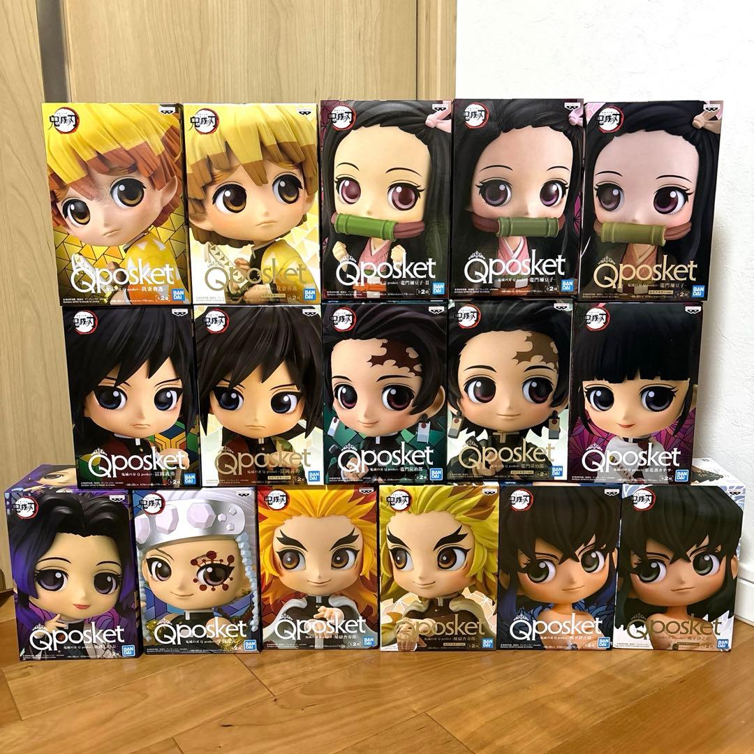 キューポスケット 鬼滅の刃 キューポス まとめ 16店点義勇 しのぶ 伊之助