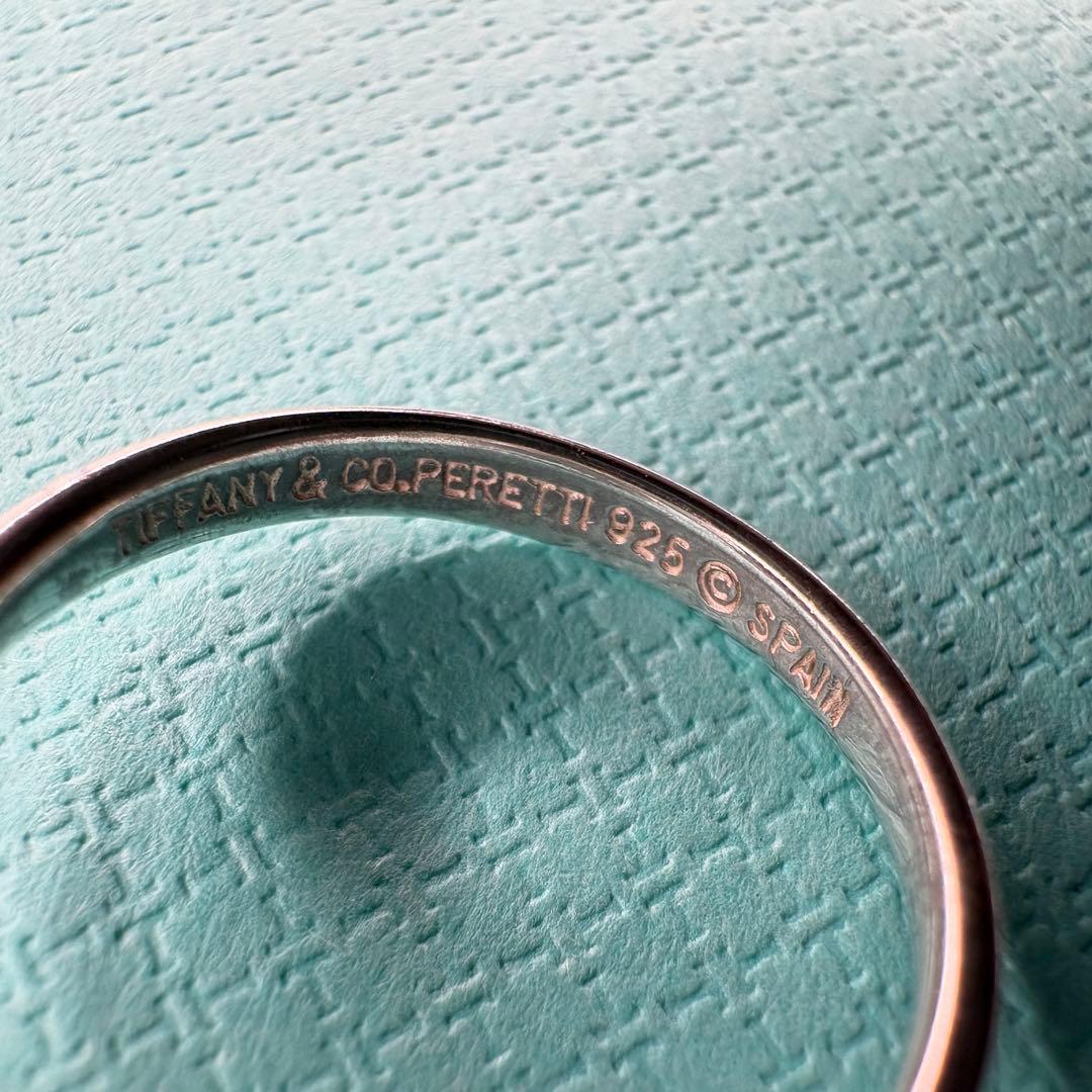 【美品】約11号 ティファニー Tiffanyオープンウェーブリング SV925