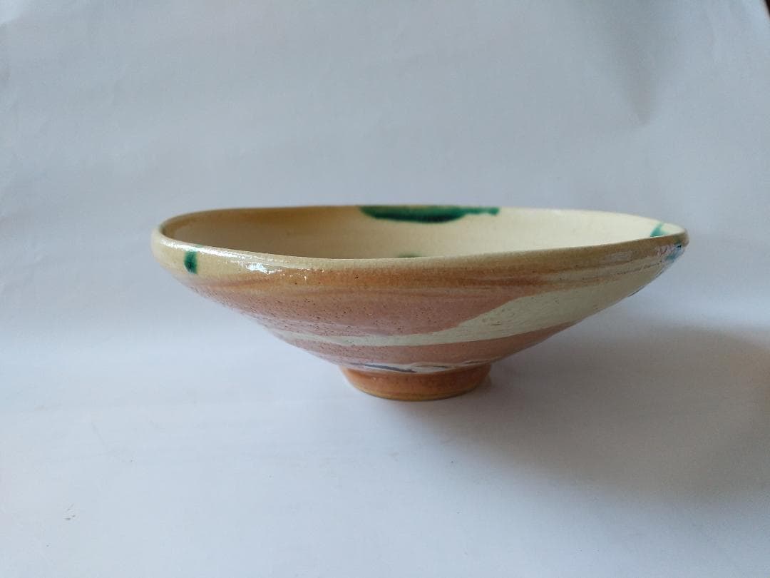 弥七田織部 茶碗 桃山窯 林英仁 作 共箱 栞 茶道具 抹茶碗  新品 未使用