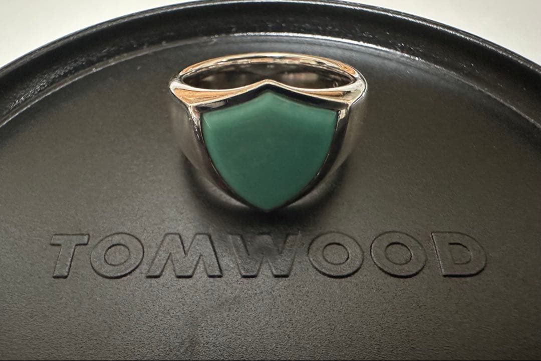 TOMWOOD トムウッド シールド ターコイズ シルバーリング(50)10号