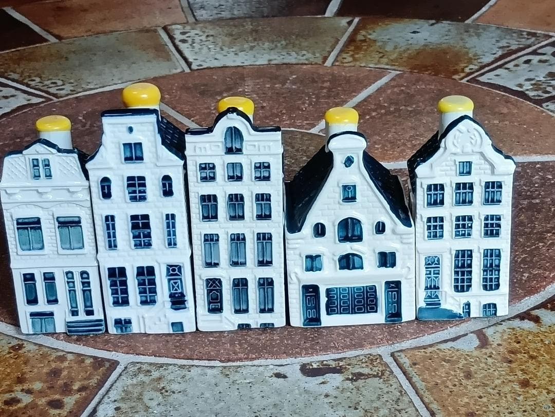 KLMオランダ航空のデルフトブルーのミニチュアハウス No.5