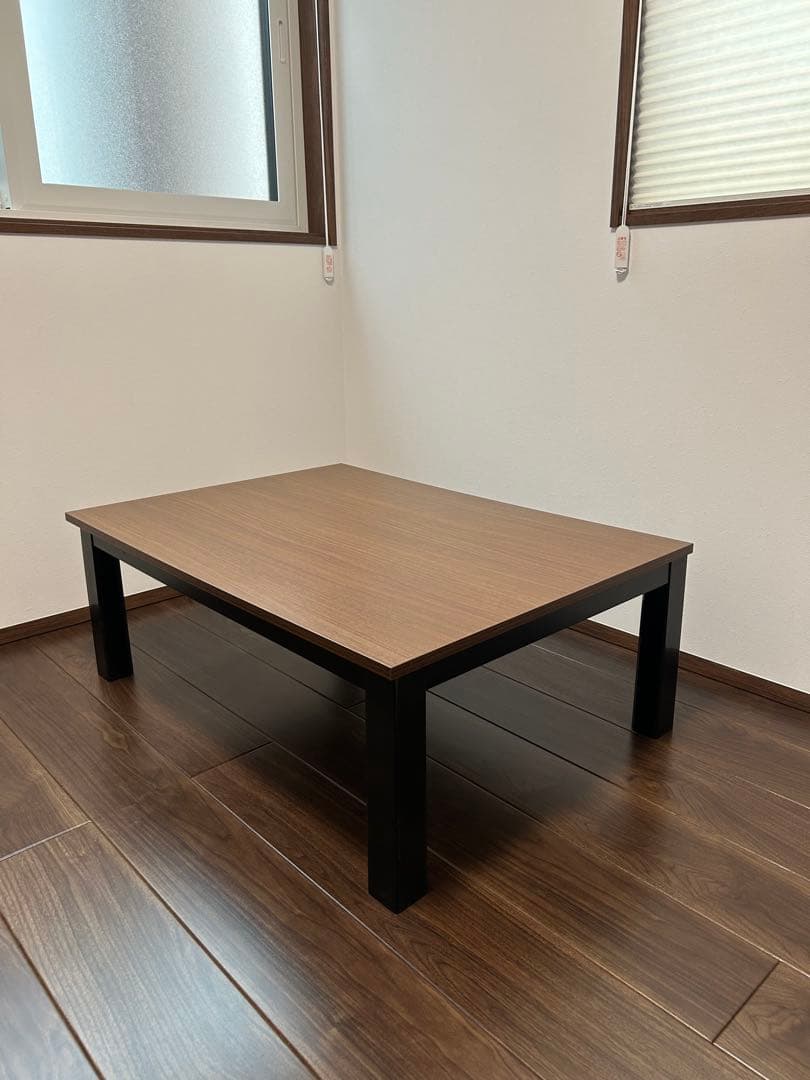 木製ブラウンブラックこたつ