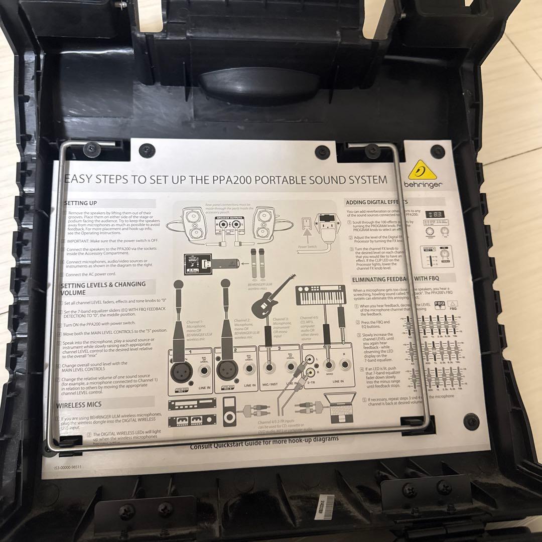 BEHRINGER ベリンガー　PPA200 EUROPORT 動作未確認
