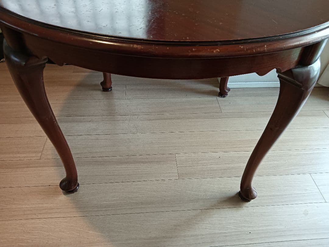 大塚家具ダイニングテーブル　 マホガニー 　クイーンアン