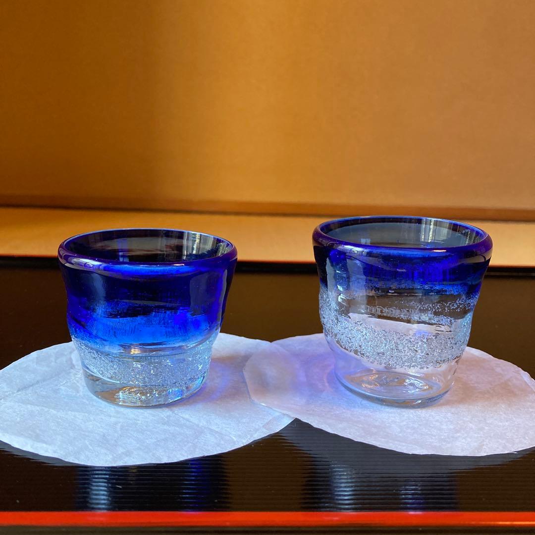 琉球硝子　グラス二個