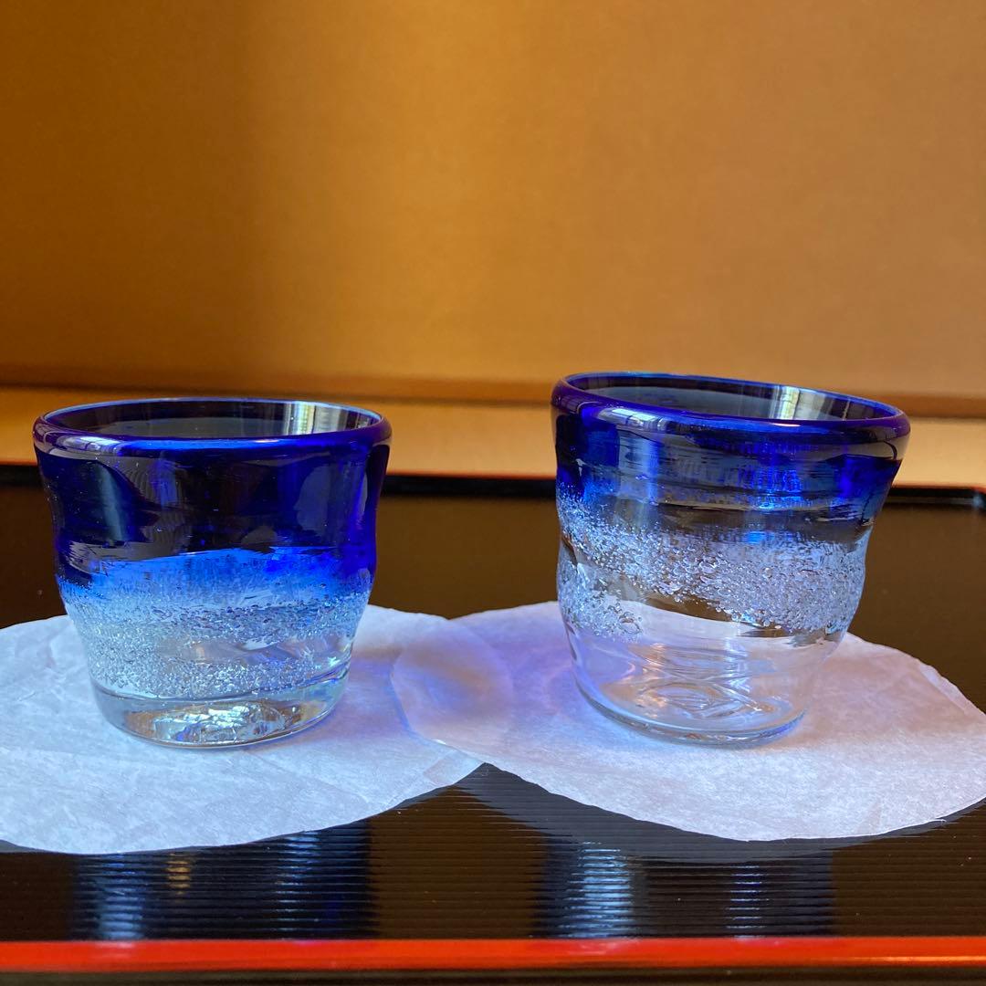 琉球硝子　グラス二個