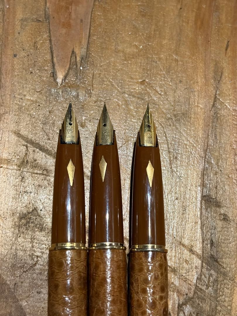 PLATINUM 万年筆3本セット　ペン先　18k