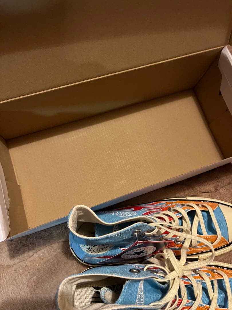 CONVERSE hot wheels コラボ　フレイム柄　23.5cm