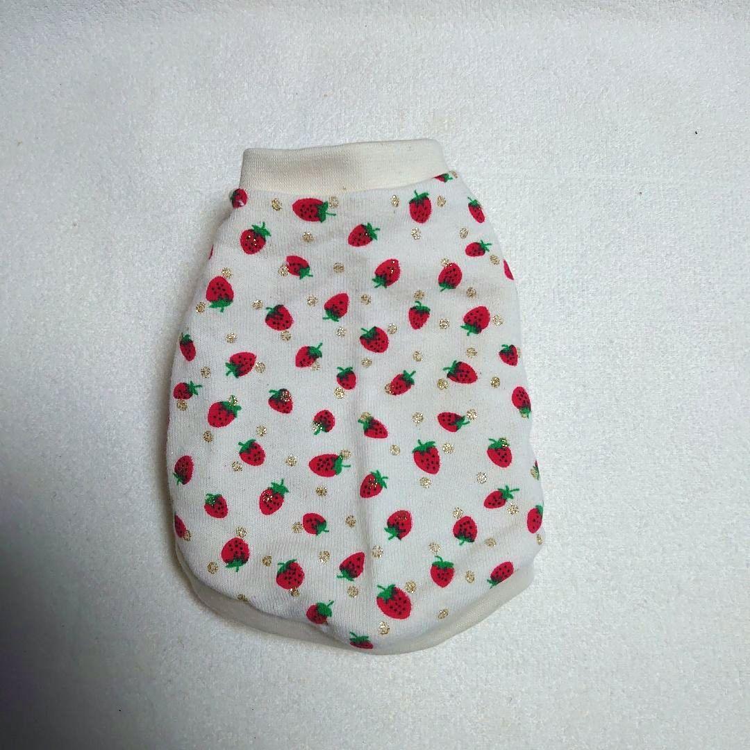 犬服 3S わんこの普段着　ラメドットにいちご