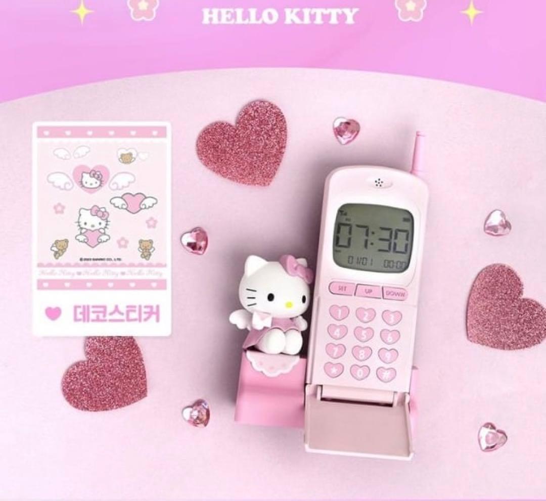 サンリオ　ハローキティ　ガラケー置き時計♡