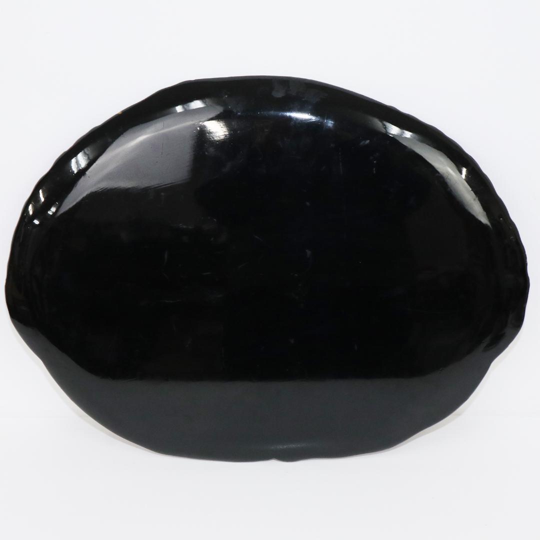 双鯛盆 漆器 木地 楕円盆 茶道具 鯉 箱付