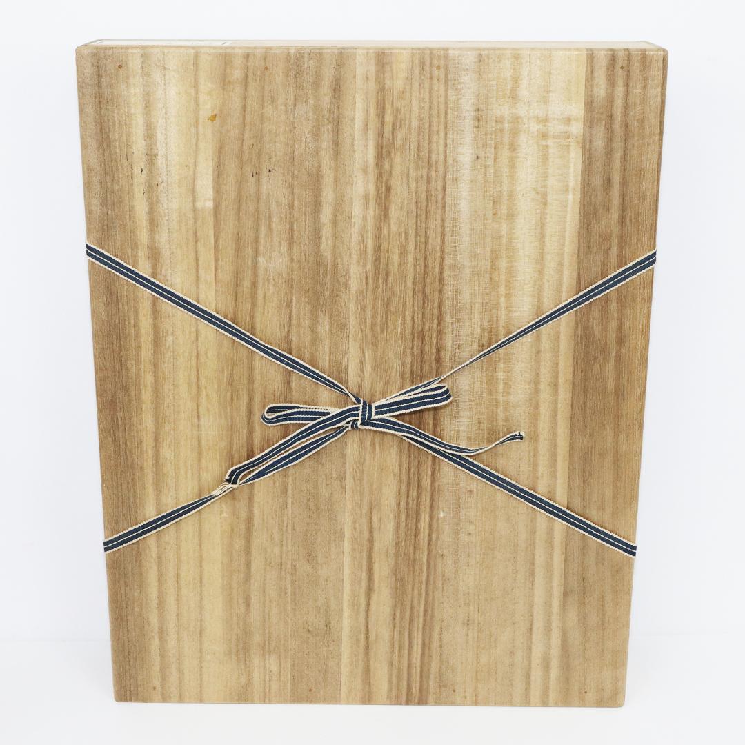 双鯛盆 漆器 木地 楕円盆 茶道具 鯉 箱付