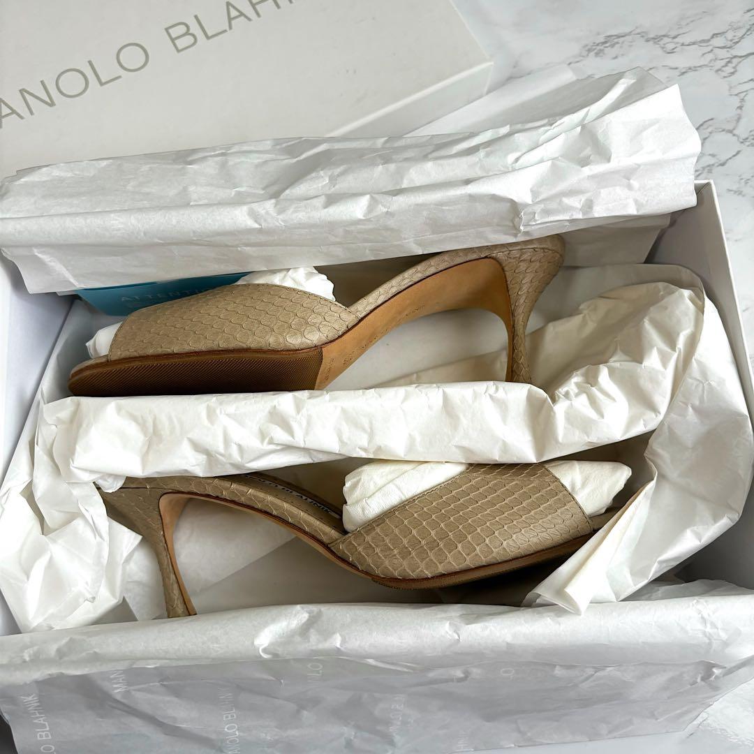 【美品•レア】MANOLO BLAHNIK マノロブラニクミュール サンダル