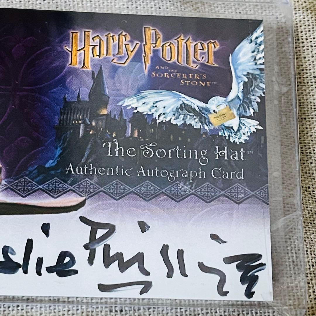 ハリーポッターと賢者の石　トレカ　サインカード　組み分け帽子