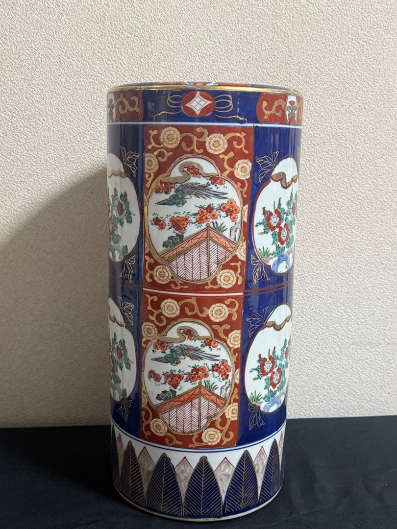 伊万里　錦絵　傘立　古民具　送料込み251025