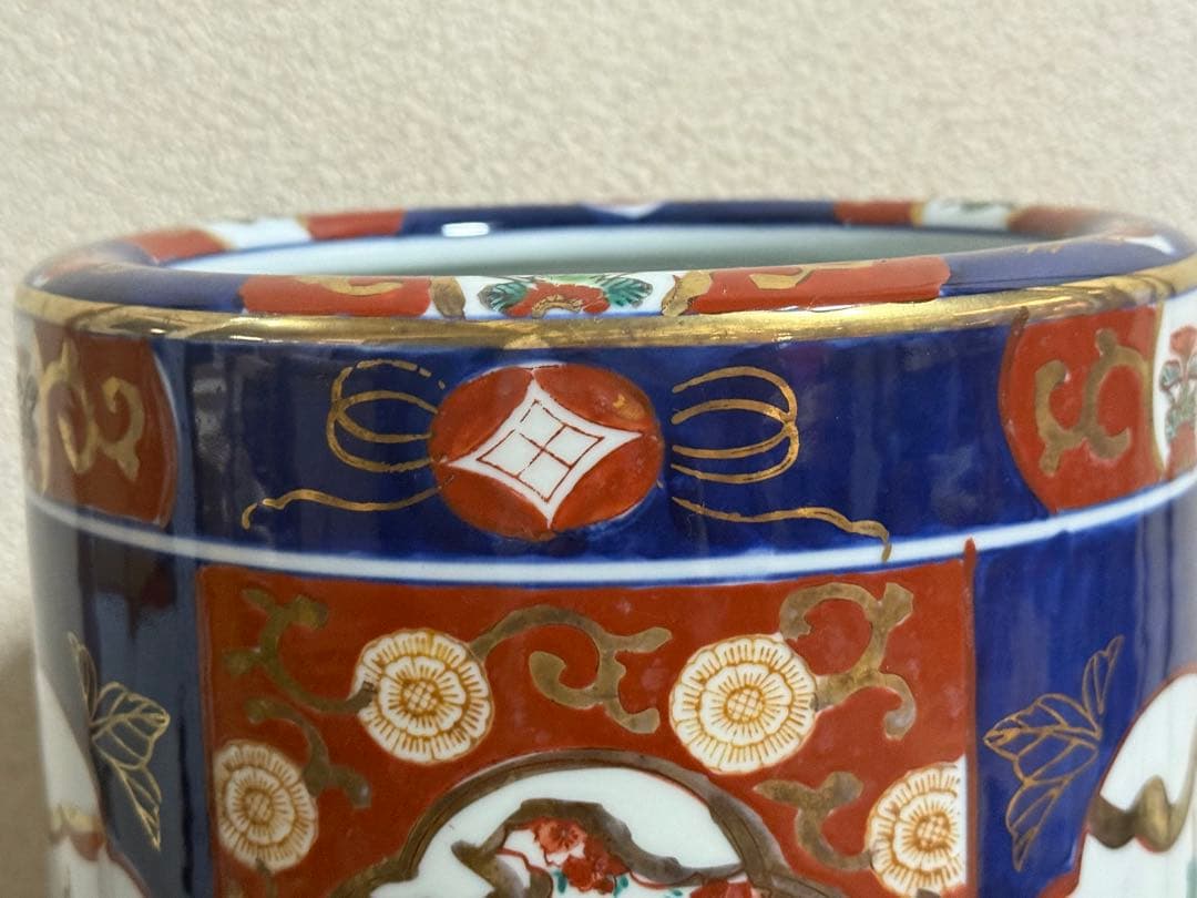 伊万里　錦絵　傘立　古民具　送料込み251025