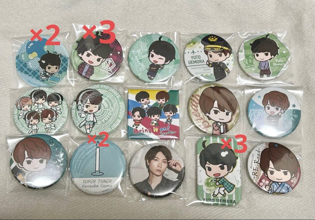 上村祐翔 Kiramune SparQlew 缶バッジ まとめ売り