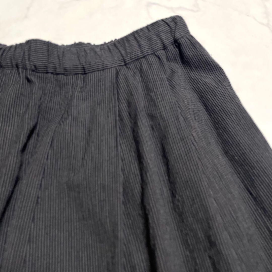 ヨーガンレール イエローレーベル バルーンパンツ サルエルパンツ ストライプ 黒