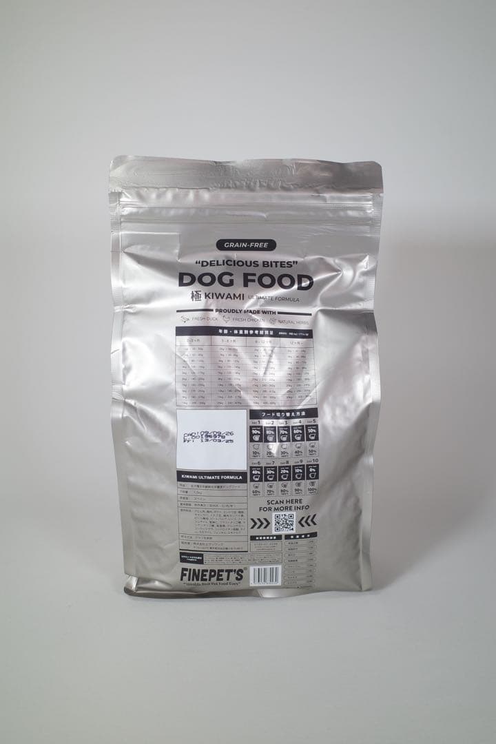 FINEPETS KIWAMI ドッグフード 1.5kg 3袋セット