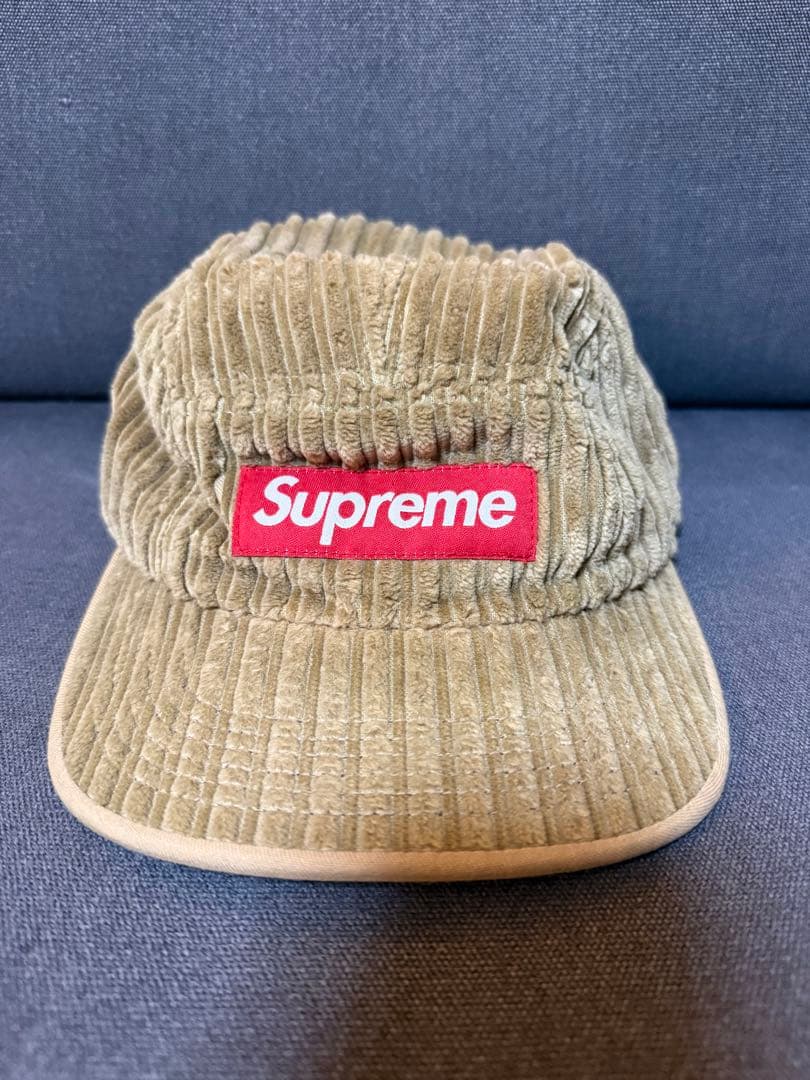 supreme シュプリーム ワッフル コーデュロイ キャップ 15aw