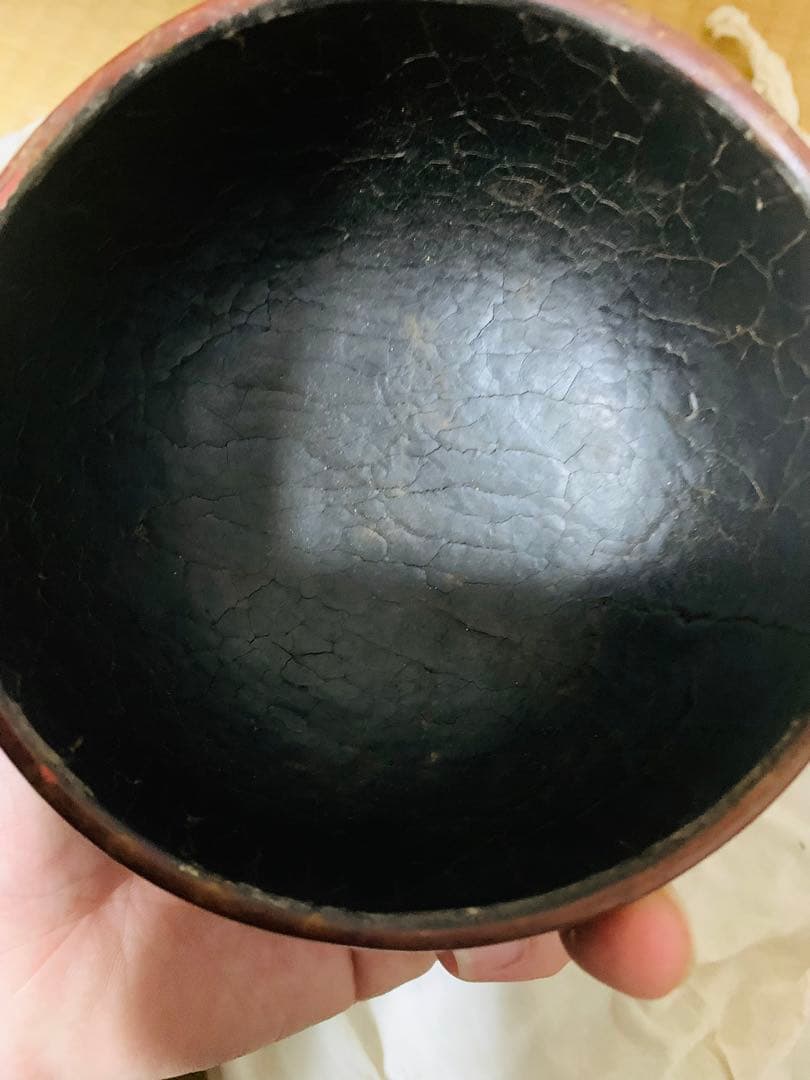 中国明〜清時代堆朱お茶碗2点(元箱付き)