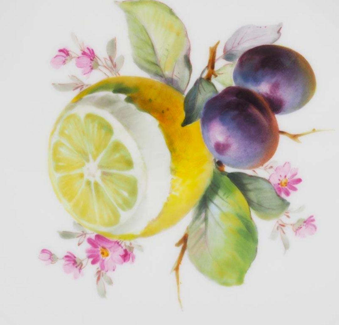 Seiko　マイセン Meissen フルーツ コバルト 金彩