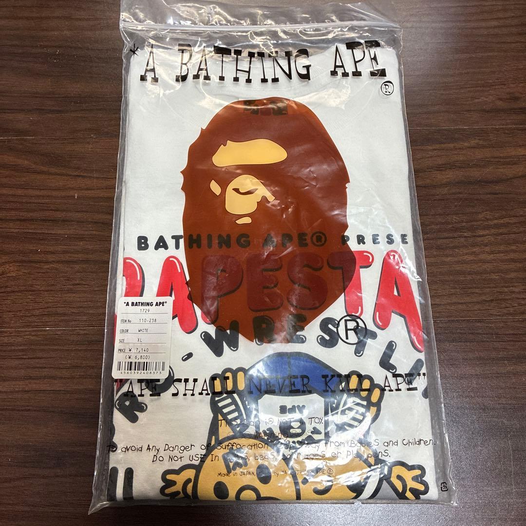 BAPESTA PROWRESTLING2010 キン肉マンTシャツ ゆでたまご