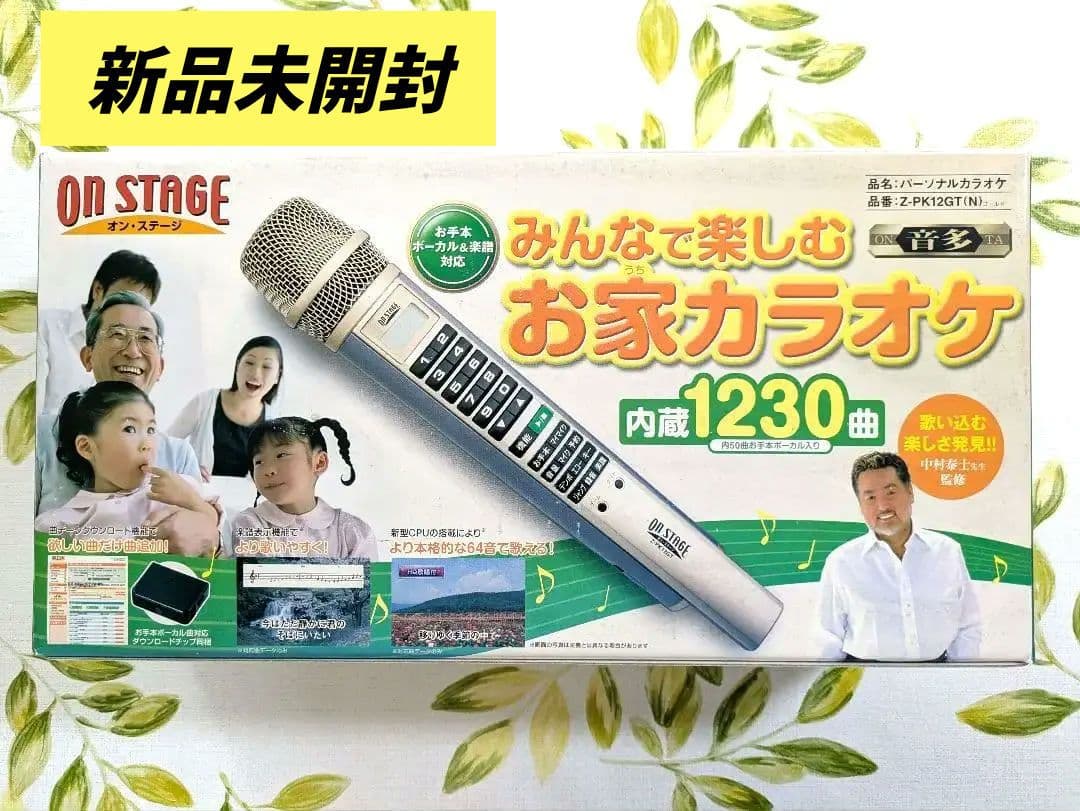 【新品未開封】ON STAGE みんなで楽しむ お家カラオケ Z-PK12GT