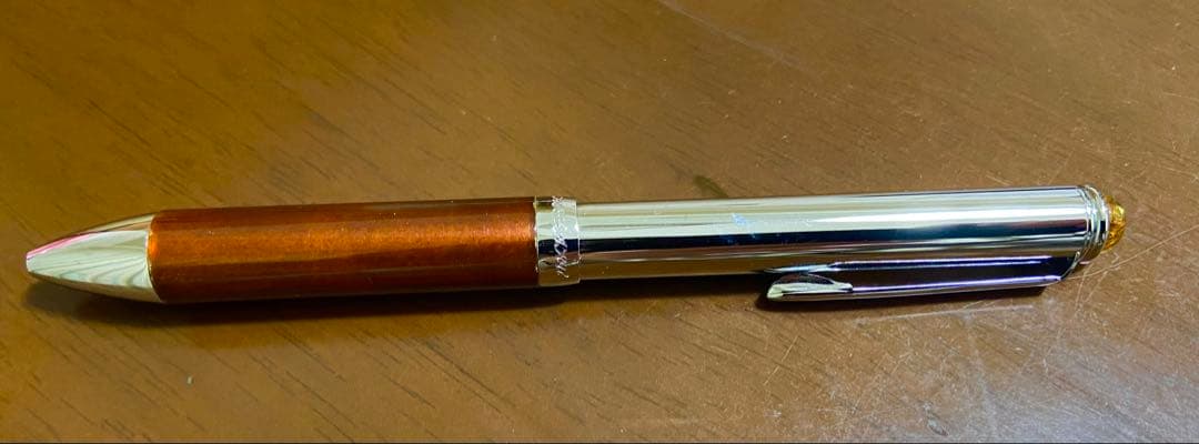 久慈琥珀 ボールペン ブラウン