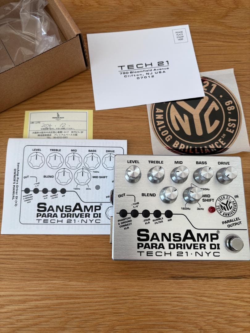 Tech 21 SansAmp Para D DI 20周年記念モデル