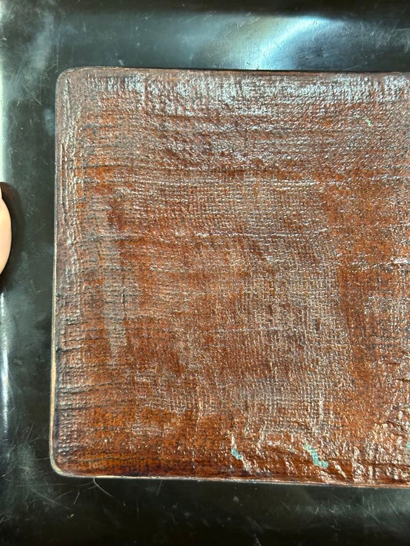 中國宋時代漆盤 古漆器 唐木 中國古美術 唐物 宋時代 東洋雕刻 長 18cm