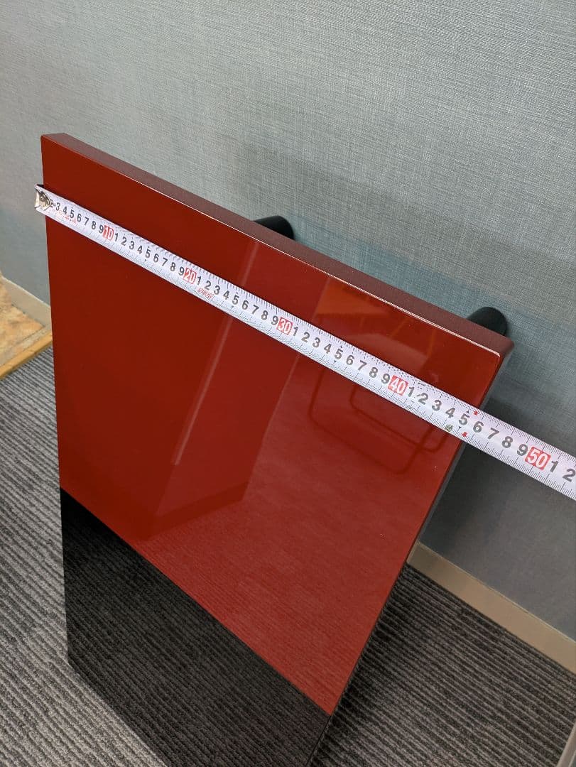 【高級漆座卓】赤と黒の木製座卓 2台セット