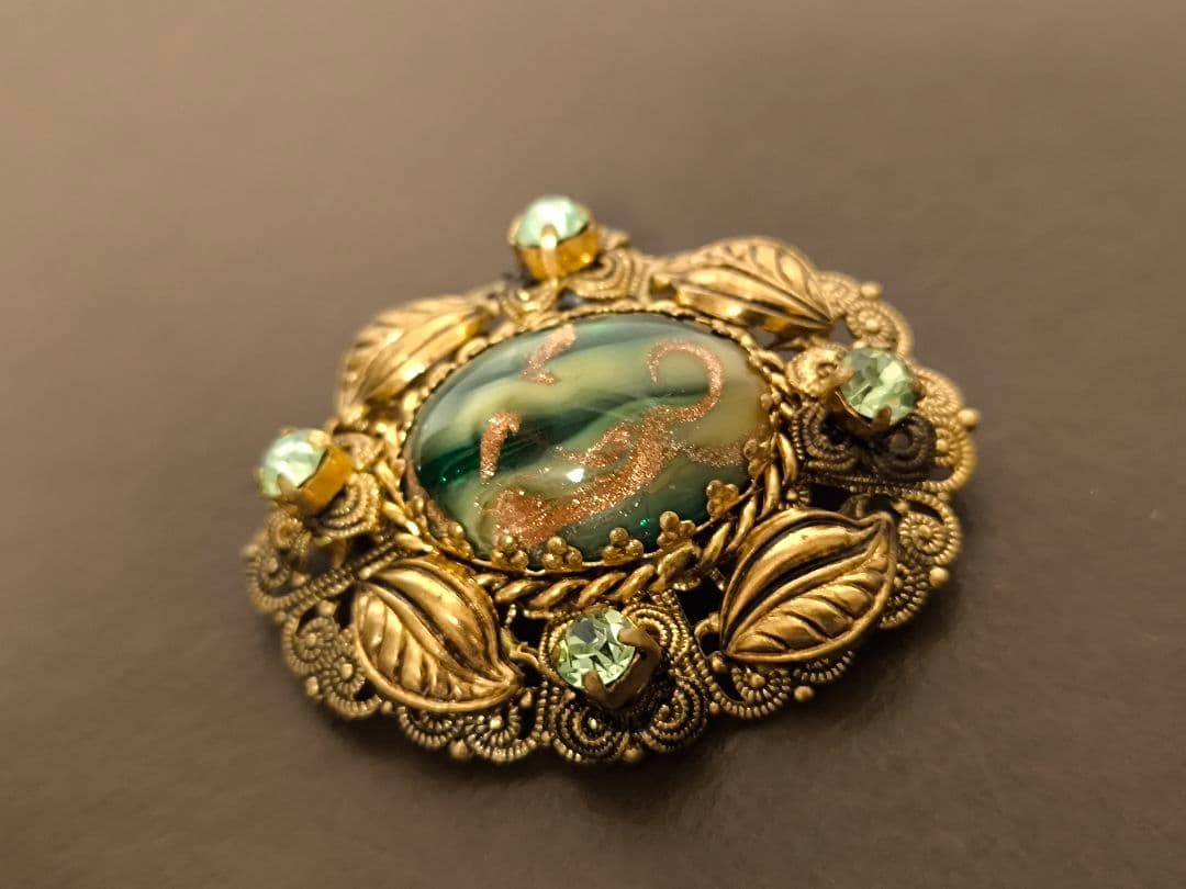 美しい ヴィンテージ 西ドイツ ブローチ West Germany