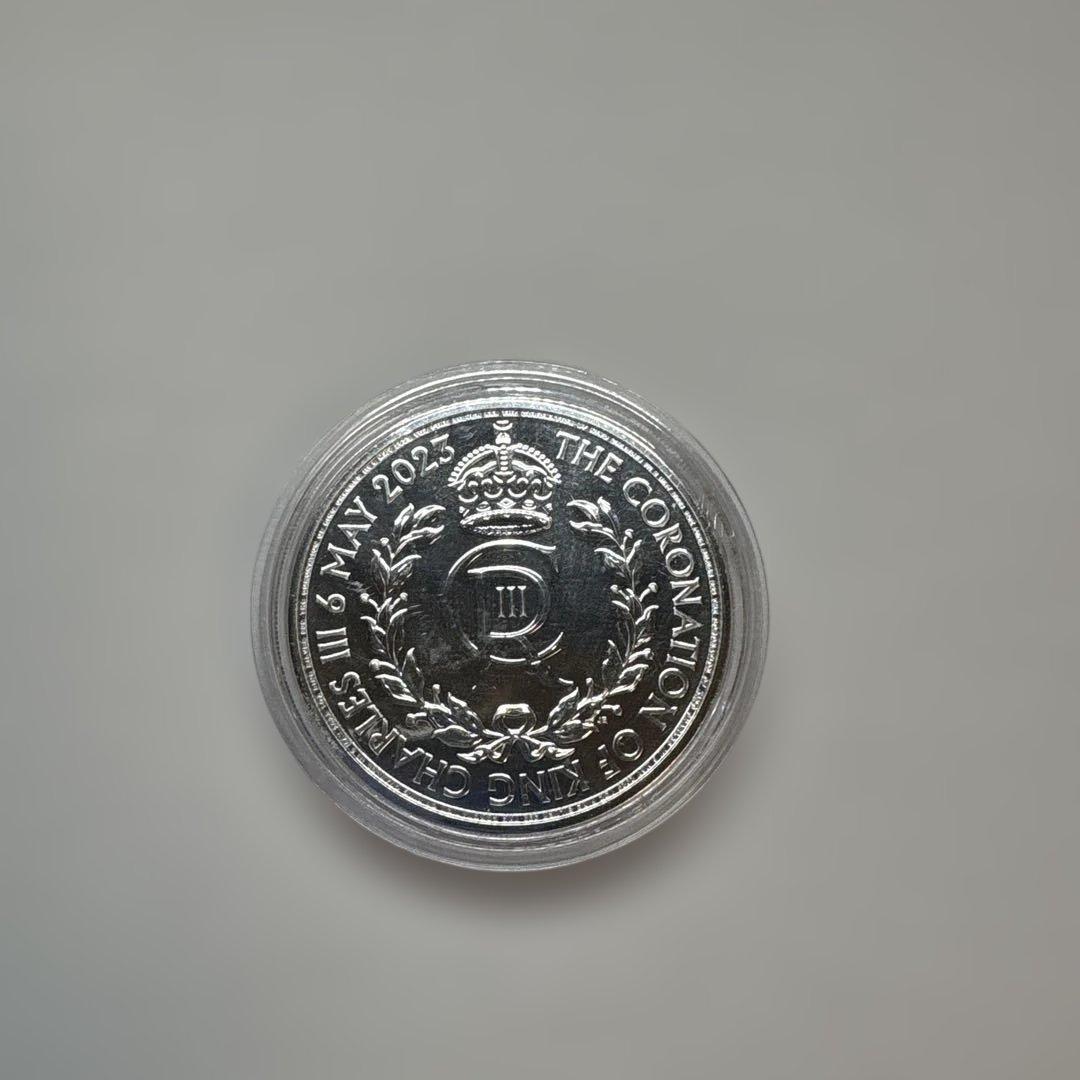 【純銀1オンス】チャールズ3世 戴冠式記念銀貨 2023 ケース付き