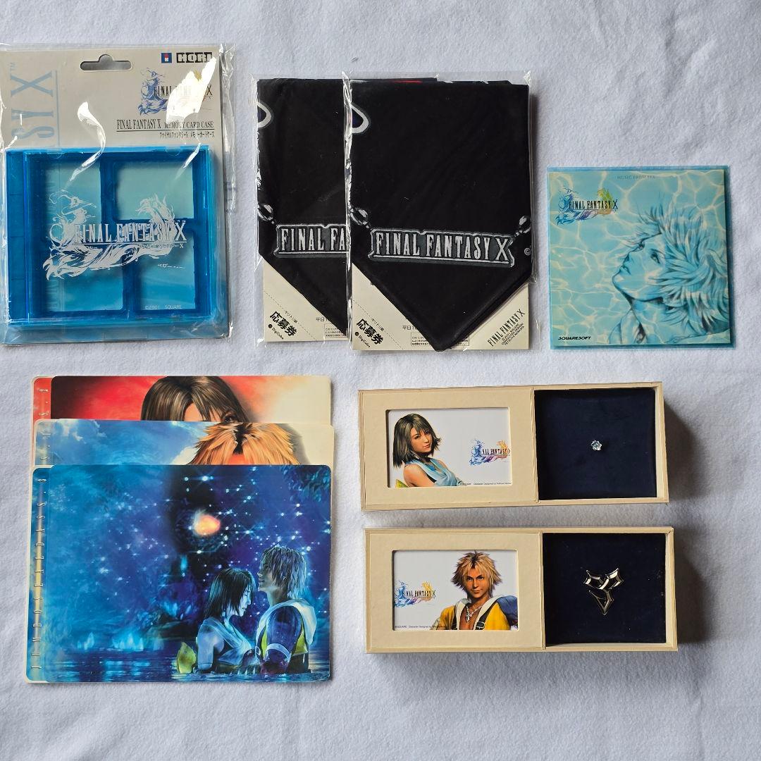 ファイナルファンタジーⅩ グッズセット ピンズ メモリーカードケース 他