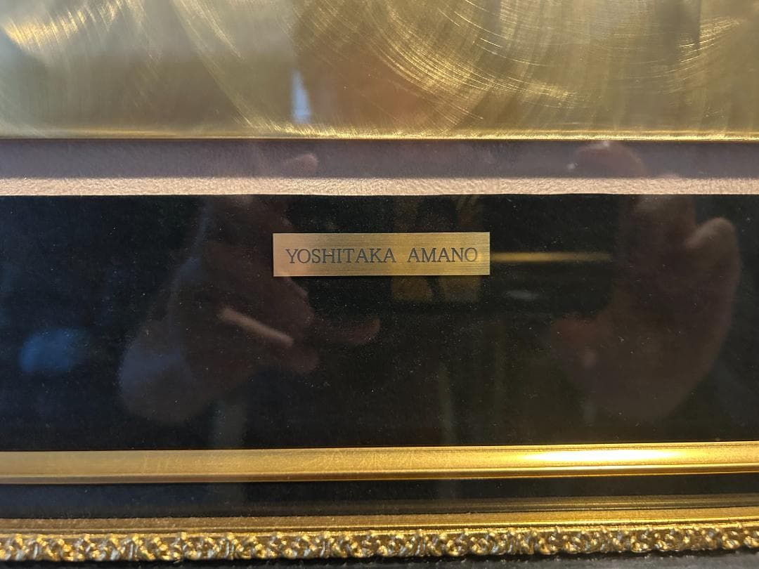 騎神来たりぬ スペシャルメタル 天野喜孝 金箔 真作保証