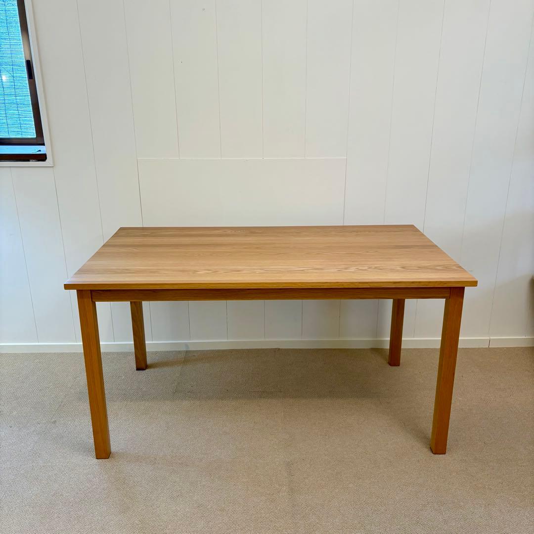 展示品 無印良品 オーク無垢材 ダイニングテーブル　140cm