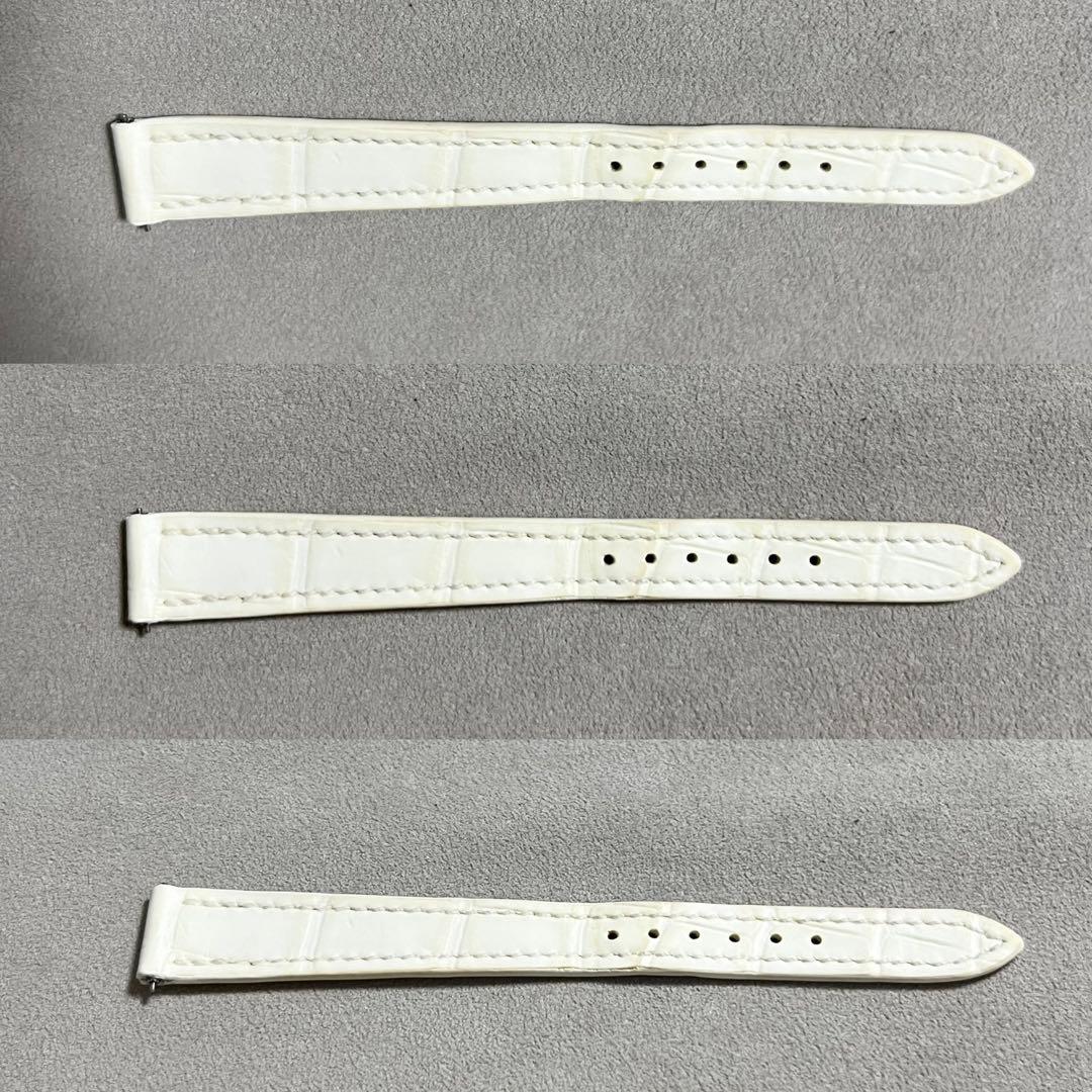 Hウォッチ ミニ ベルト Hermes エルメス 時計 腕時計 アリゲーター 白