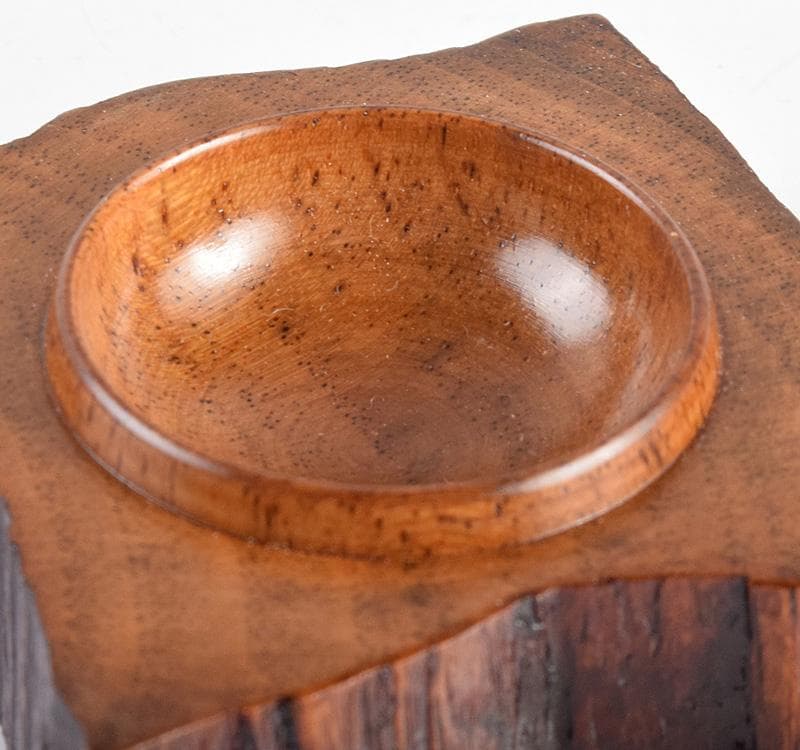 茶道具　大島宗歌造　虹蒔絵　角割香合　共箱　V　R4923