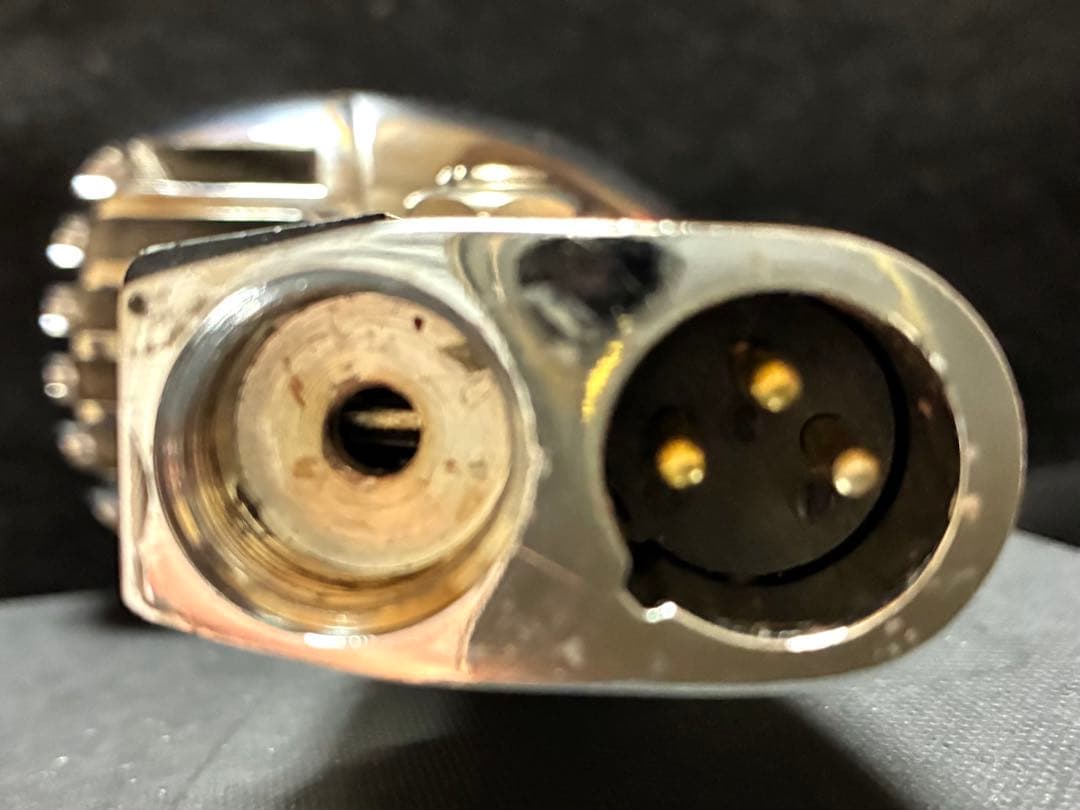 ガイコツマイク　ボーカルマイク　ロカビリー　マイクコード　付き