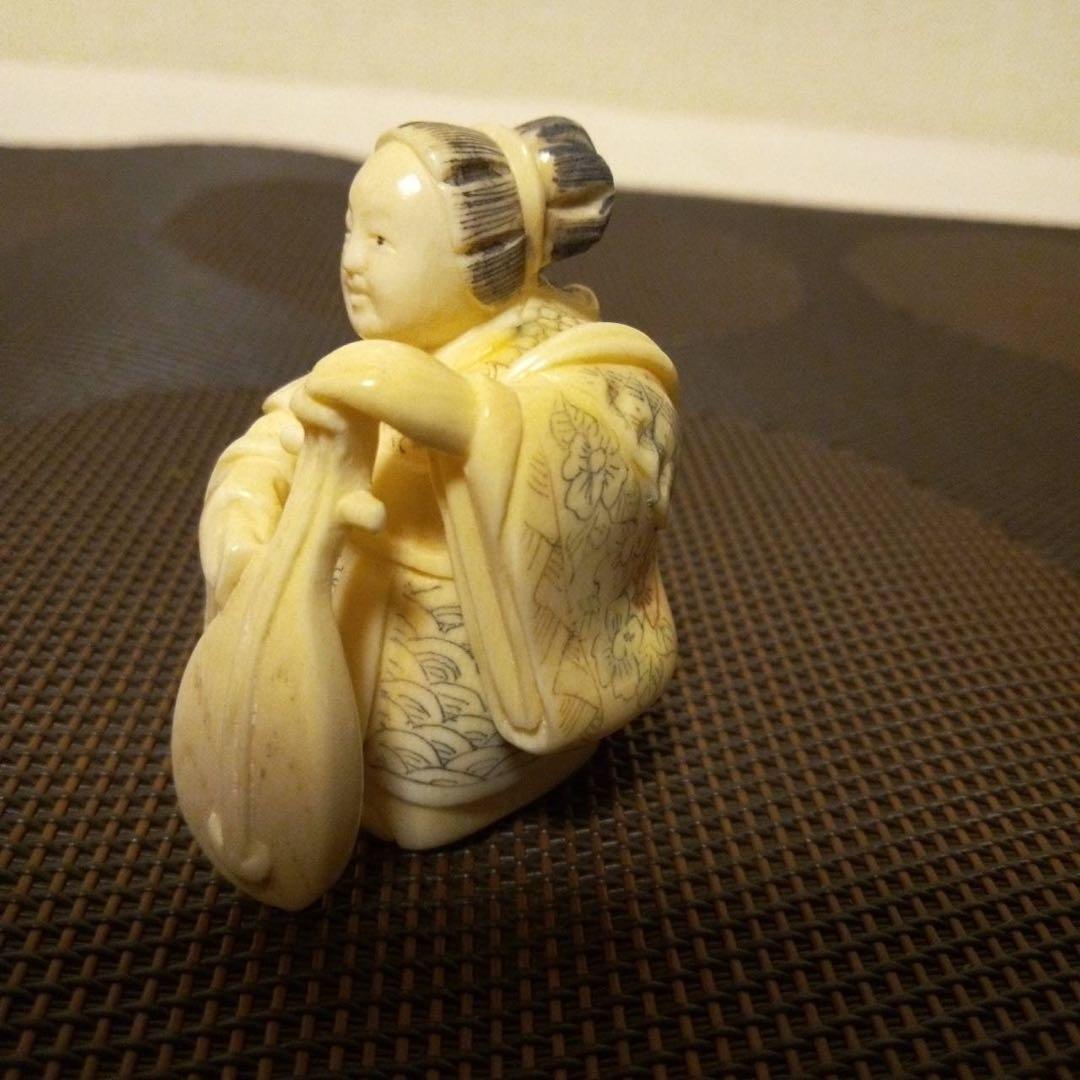 七福神置物 古美術 細密細工 在銘「江信」