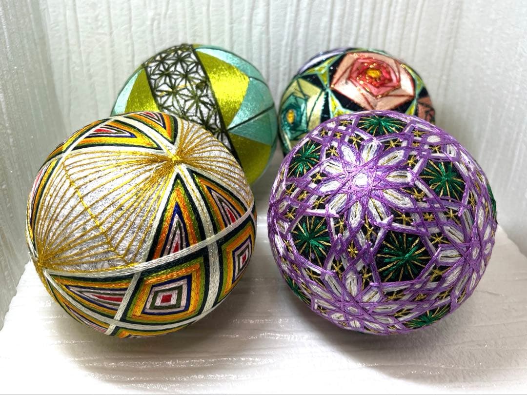 糸巻きてまり　4個セット