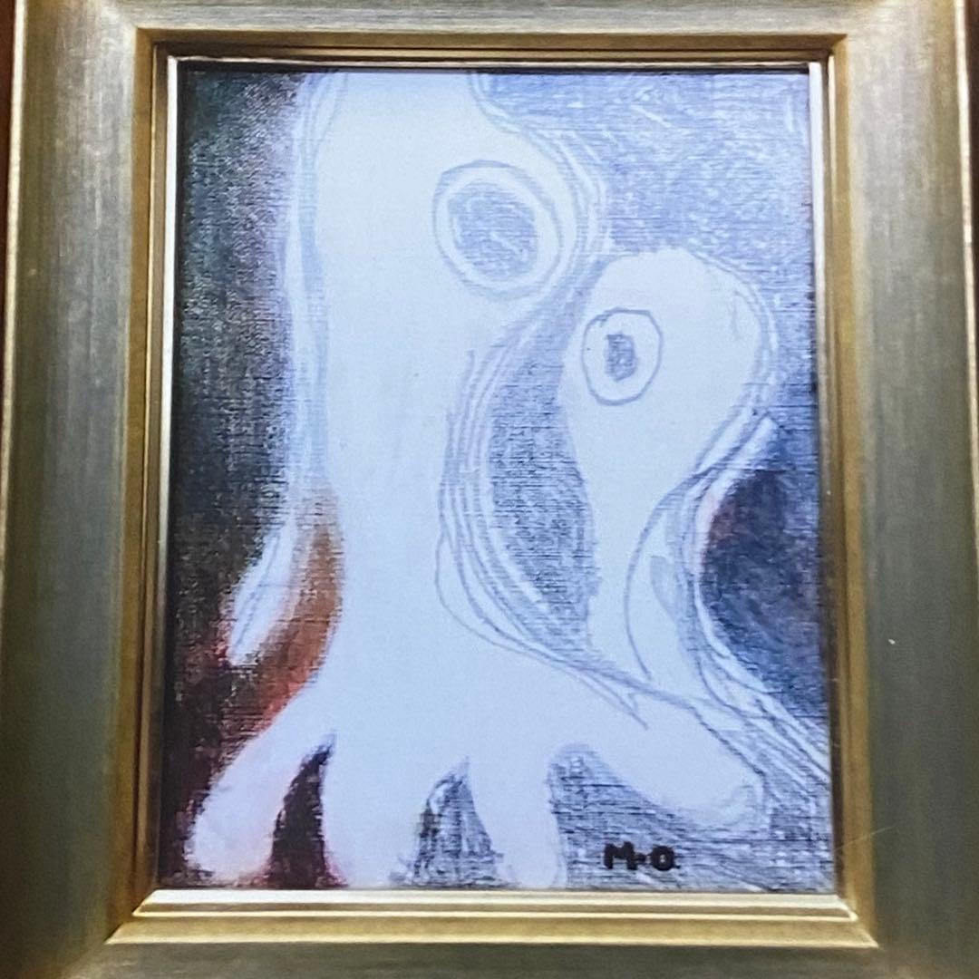 親子　額縁入り　絵画　by M.Onishi