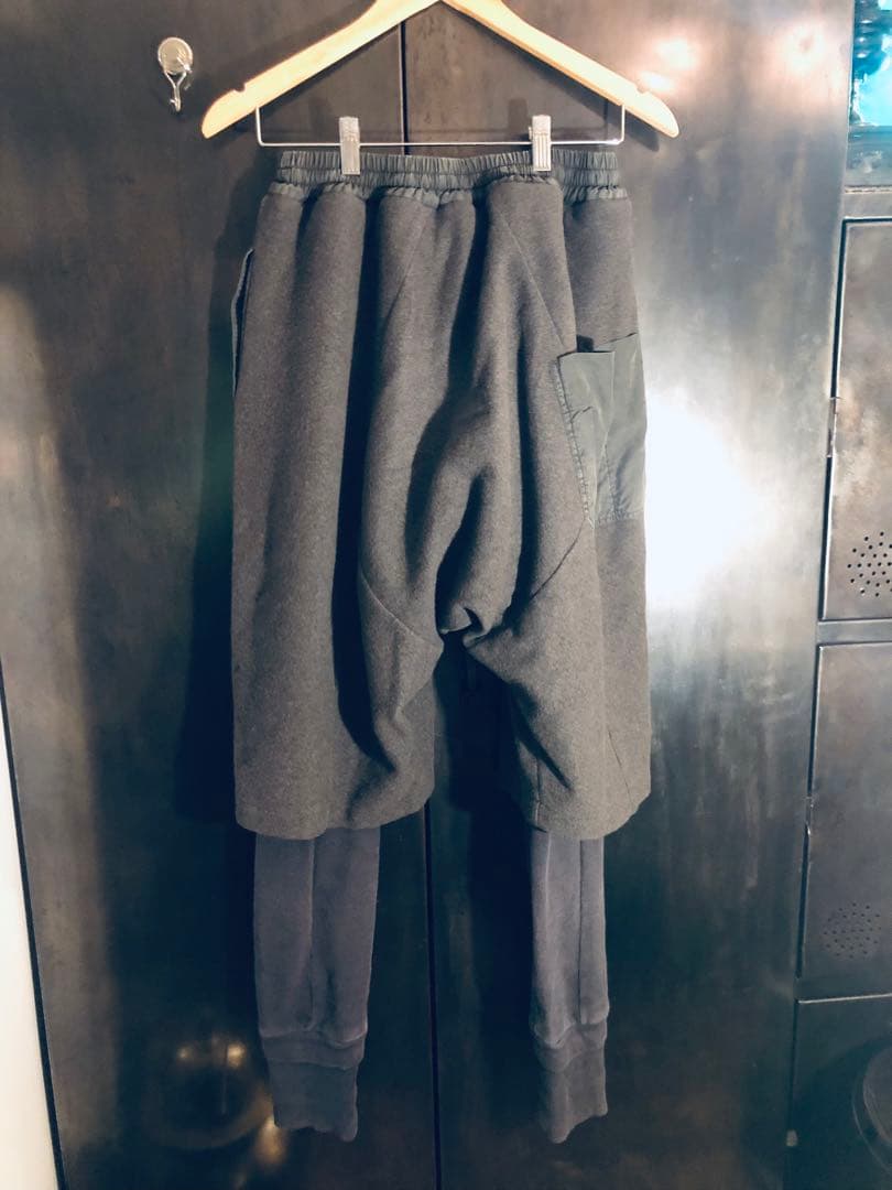 wizzard　レイヤード パンツ　チャコールグレー