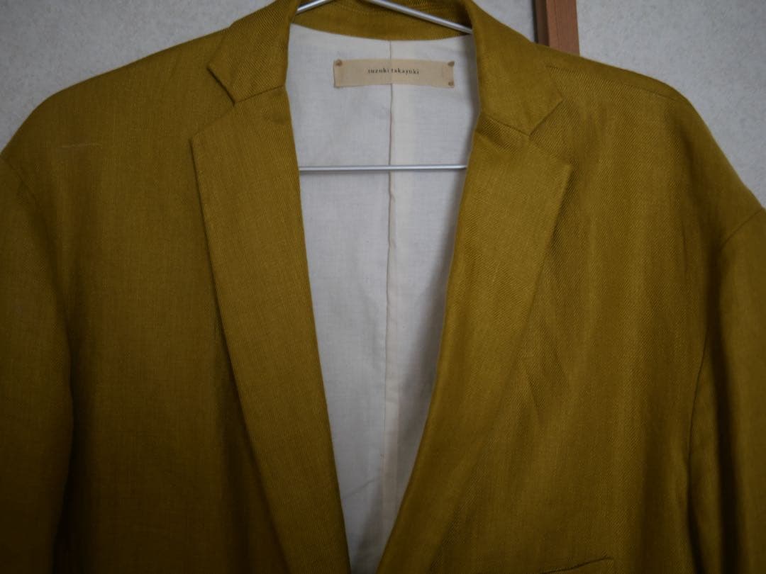 スズキタカユキ　suzuki takayuki チェスターコート マスタード 1