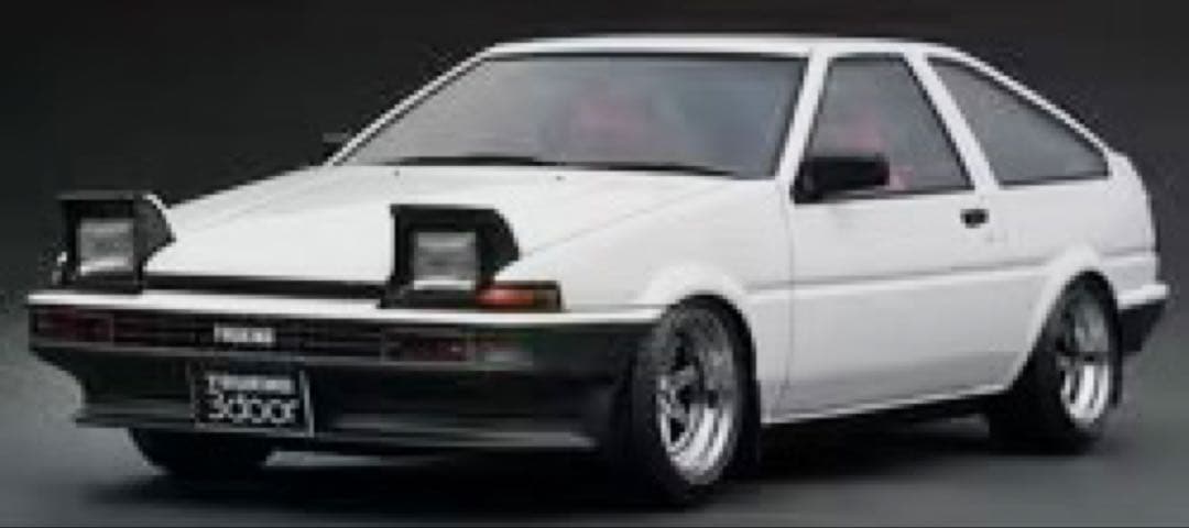 希少 IG0540 1/18 スプリンター トレノ ホワイト