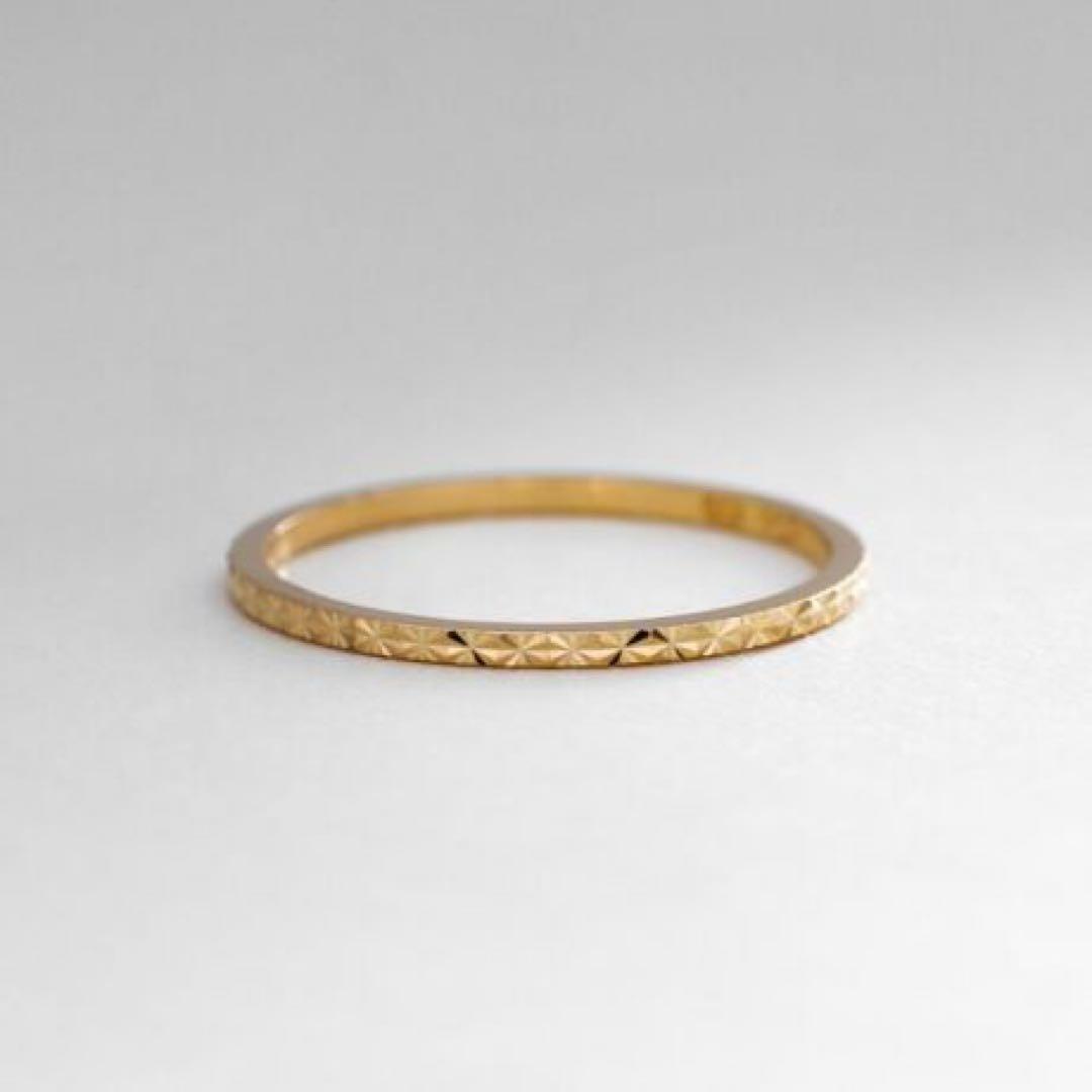 K10カットワーク極光細 リング