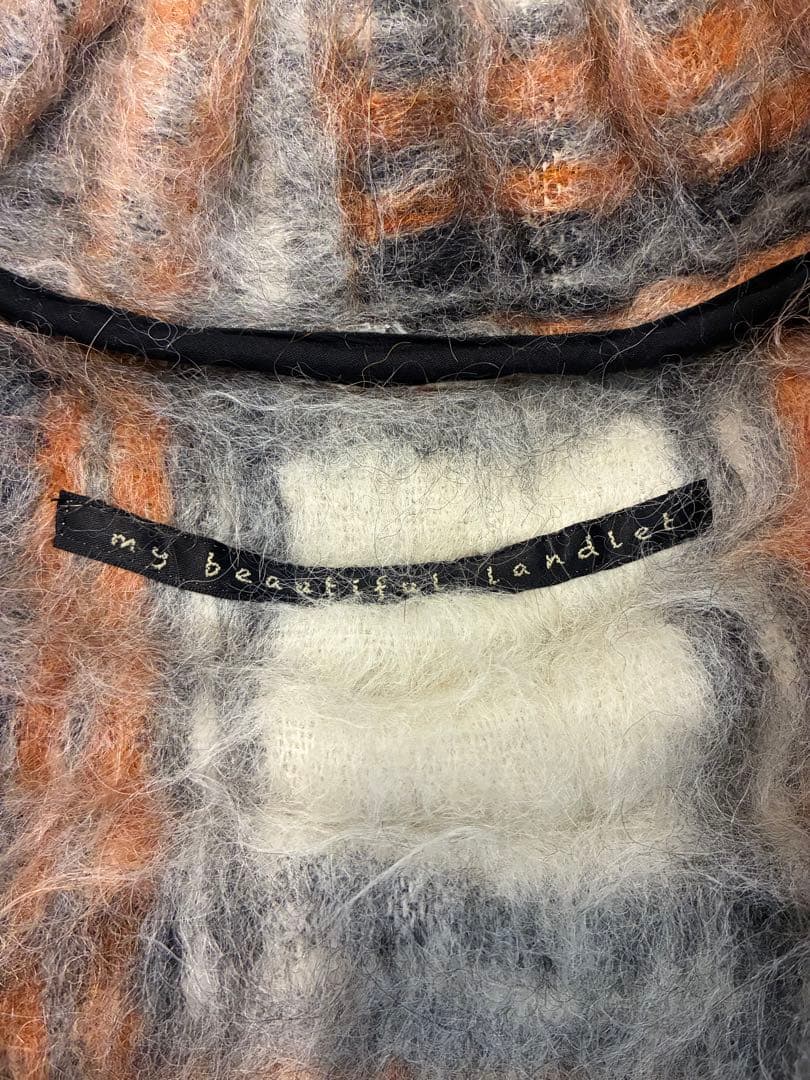 【19AW my beautiful landletシャギーウールロングガウン】